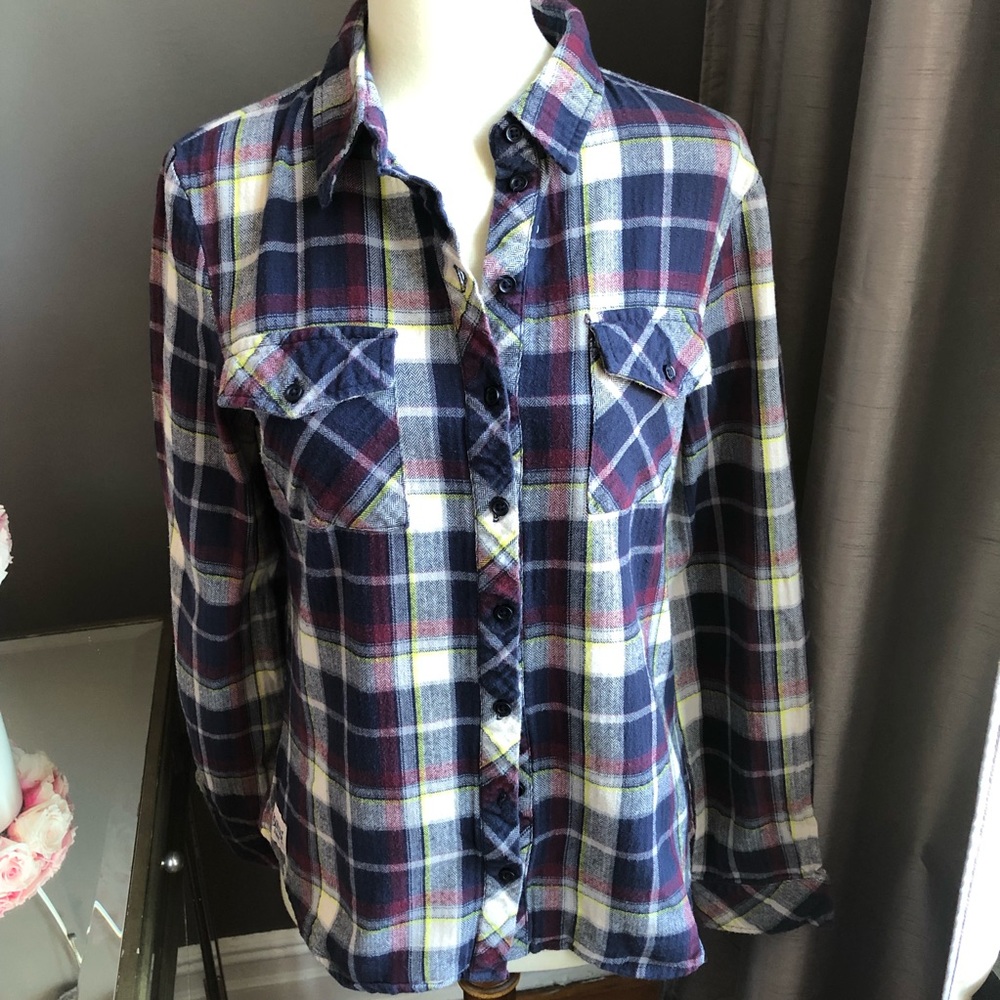 New Look Generation 915 Plaid Long Sleeve Button Down